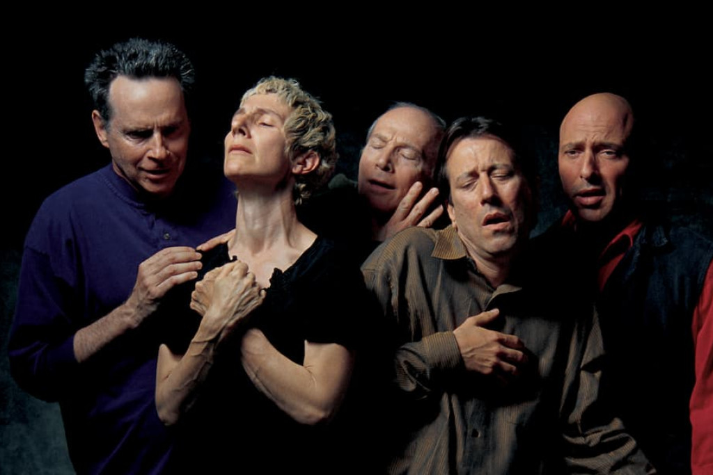 The Quintet of the Astonished (2000), Bill Viola, geïnspireerd door De doornenkroning van Christus van Jheronimus Bosch (ca. 1510) 