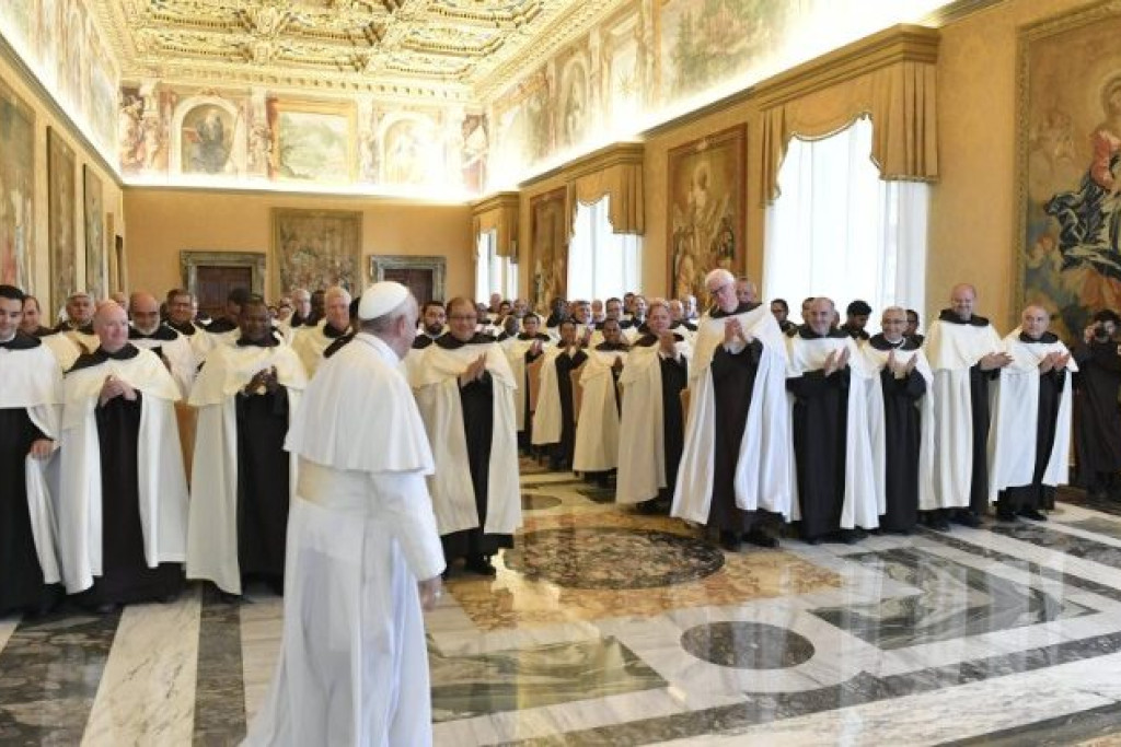 Karmelieten bij paus Franciscus