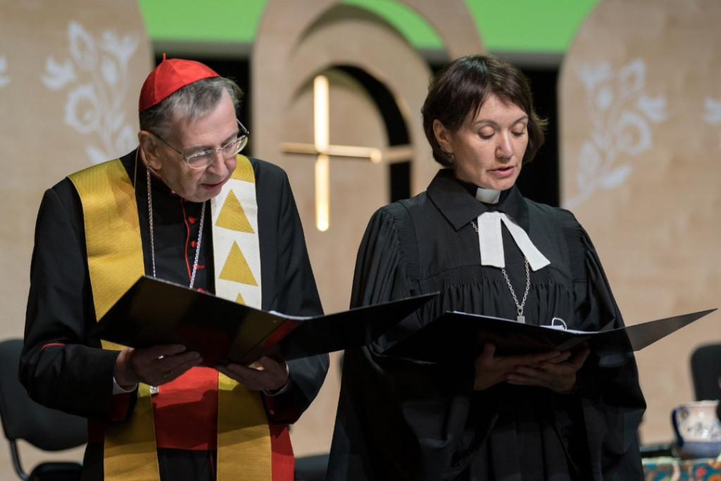 Kardinaal Kurt Koch en Anne Burghardt