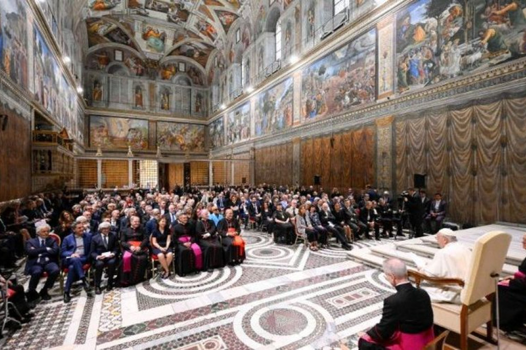 Franciscus had een ontmoeting met 200 kunstenaars