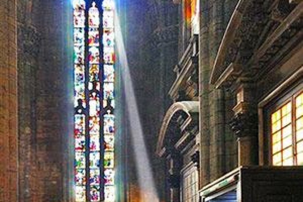 Binnenzicht van de dom van Milaan