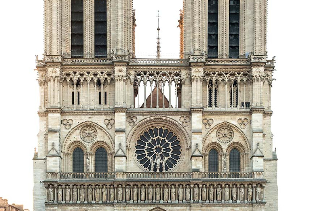 De Notre-Dame van Parijs voor de verwoestende brand van 15 april 2019