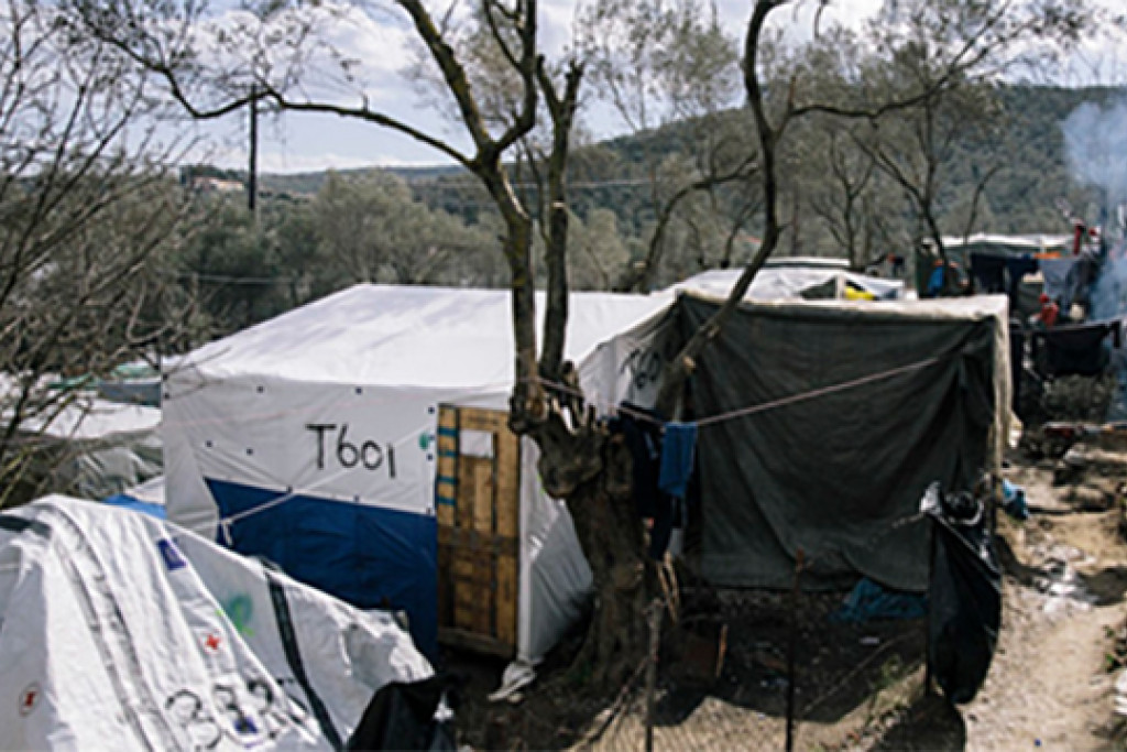 Vluchtelingenkamp in Lesbos