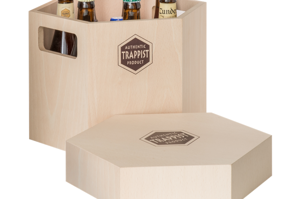Het trappistenkistje Authentic Trappist Box wordt verkocht in een handvol abdijen en bijbehorende cafés in België en Nederland.