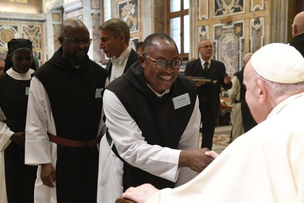 Paus Franciscus ontmoette de trappisten