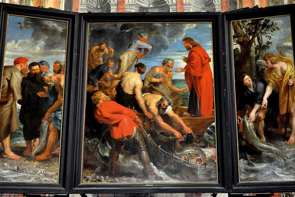 De wonderbare visvangst van Peter Paul Rubens