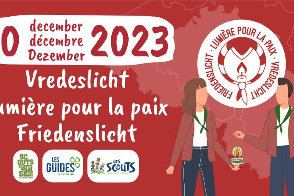 Het vredeslicht komt op 10 december aan in ons land