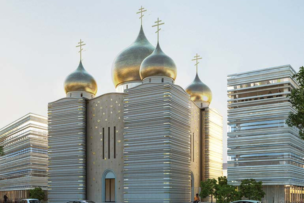 De Russisch-orthodoxe kathedraal van Parijs
